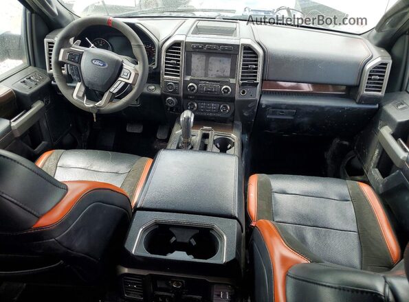 1FTFW1RG0HFA80651 2017 FORD F150 White Dashboard view