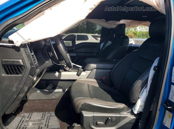 1FTFW1RG0LFA15288 2020 FORD F150 Blue Vista interior delantera