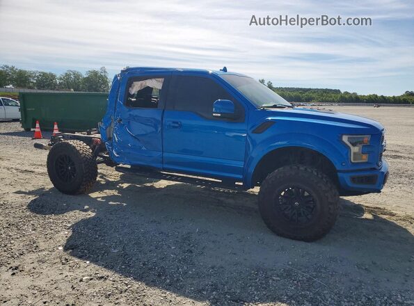 1FTFW1RG0LFA15288 2020 FORD F150 Blue Delantero derecho
