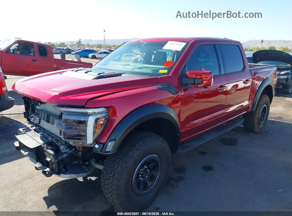 1FTFW1RG0TFA22967 2026 FORD F150 Red Առջևի ձախ երեք քառորդ տեսարան