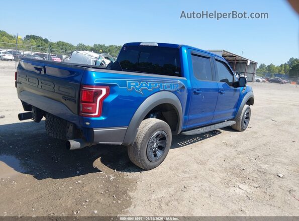 1FTFW1RG1JFC39148 2018 FORD F150 Blue Tył prawy