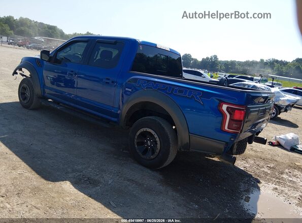 1FTFW1RG1JFC39148 2018 FORD F150 Blue Tył lewy