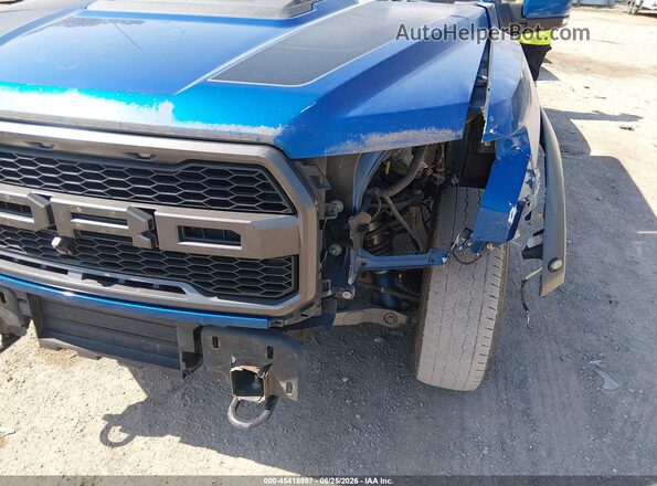 1FTFW1RG1JFC39148 2018 FORD F150 Blue Widok z przodu