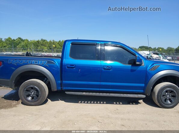 1FTFW1RG1JFC39148 2018 FORD F150 Blue Widok wnętrza 360 stopni