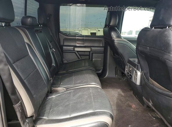 1FTFW1RG1JFE40788 2018 FORD F150 Black Widok tylnych siedzeń