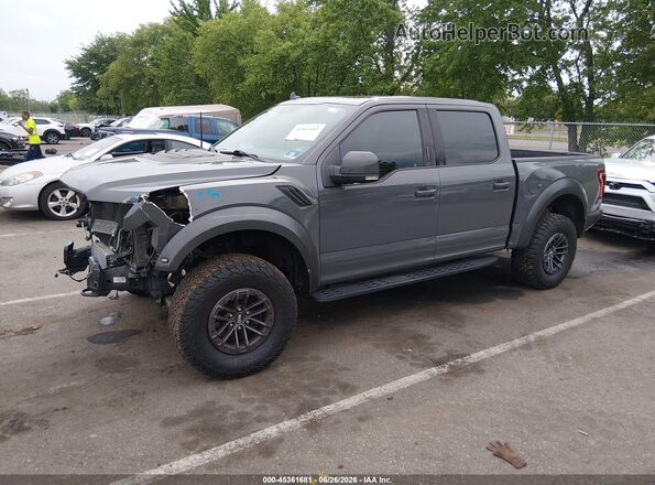 1FTFW1RG1LFA71501 2020 FORD F150 Gray Առջևի ձախ երեք քառորդ տեսարան