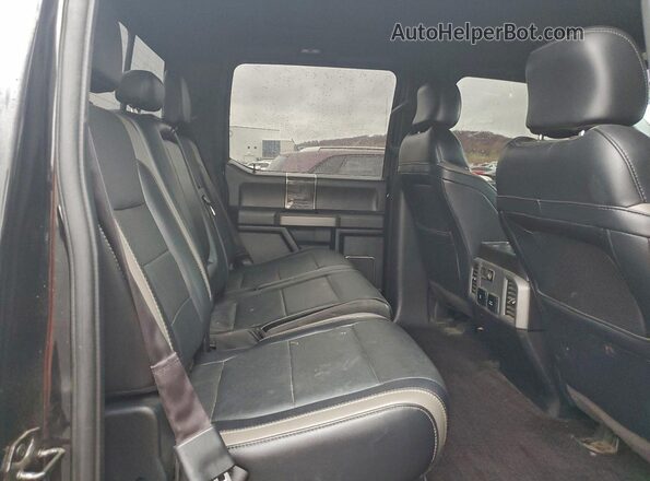 1FTFW1RG2HFC02684 2017 FORD F150 Black Rear seats view