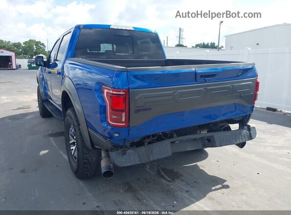 1FTFW1RG2JFA69382 2018 FORD F150 Blue Rear left