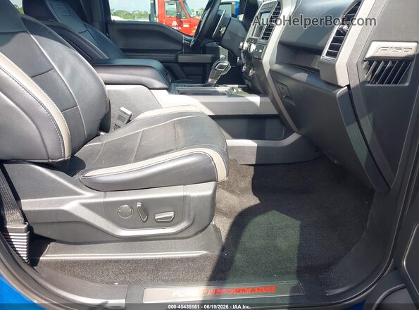 1FTFW1RG2JFA69382 2018 FORD F150 Blue Front interior view