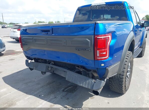 1FTFW1RG2JFA69382 2018 FORD F150 Blue Front view