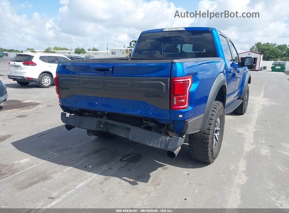 1FTFW1RG2JFA69382 2018 FORD F150 Blue Rear right