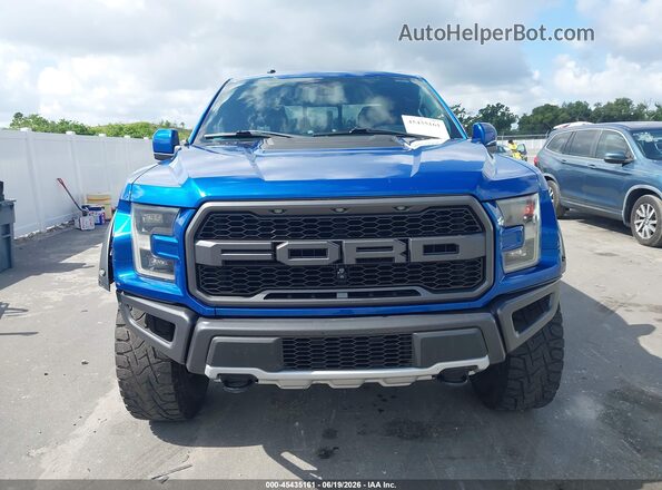 1FTFW1RG2JFA69382 2018 FORD F150 Blue Instrument cluster view