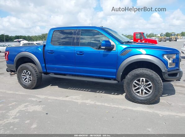 1FTFW1RG2JFA69382 2018 FORD F150 Blue Rear interior view