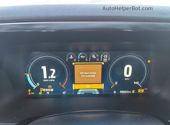 1FTFW1RG2PFA45012 2023 FORD F150 White Widok zestawu wskaźników