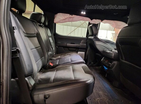 1FTFW1RG2PFB25703 2023 FORD F150 Black უკანა სავარძლების ხედი
