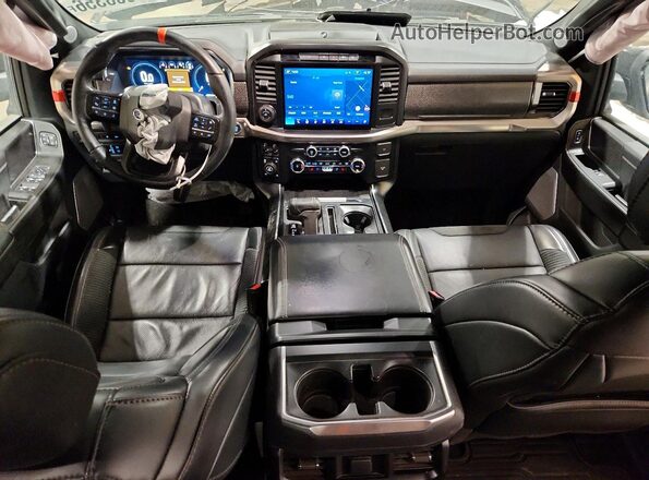 1FTFW1RG2PFB25703 2023 FORD F150 Black წინა პანელის ხედი