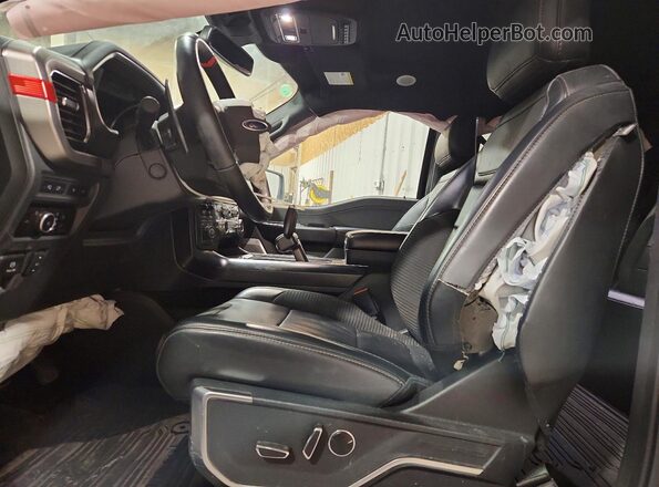 1FTFW1RG2PFB25703 2023 FORD F150 Black წინა სალონის ხედი