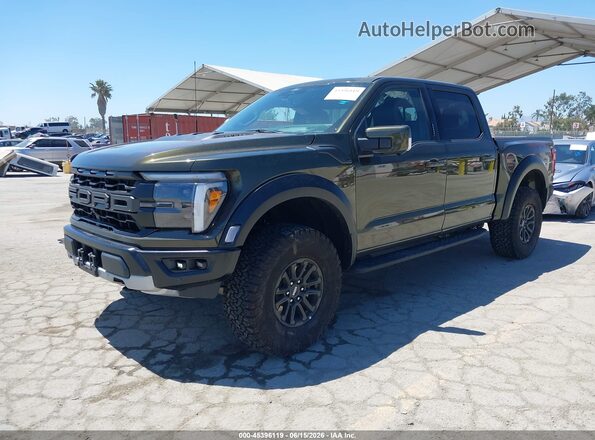1FTFW1RG2TFA44095 2026 FORD F150 Green წინა მარცხენა ხედი სამი მეოთხედიდან