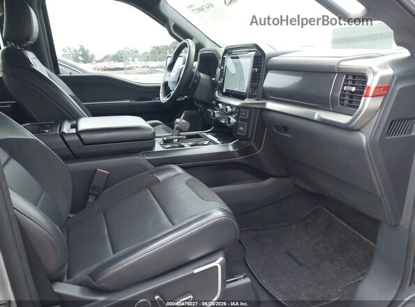 1FTFW1RG3NFB78178 2022 FORD F150 Silver Widok wnętrza z przodu