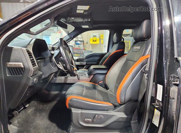 1FTFW1RG4JFD12514 2018 FORD F150 Black Front interior view