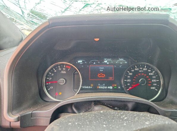 1FTFW1RG4LFA04892 2020 FORD F150 Gray Вид щитка приладів