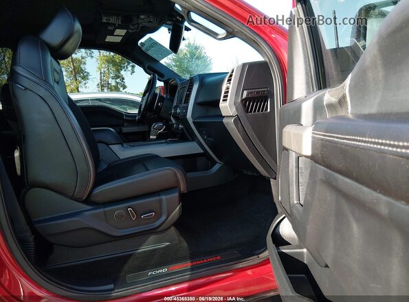 1FTFW1RG5LFA35035 2020 FORD F150 Red Вид салону спереду