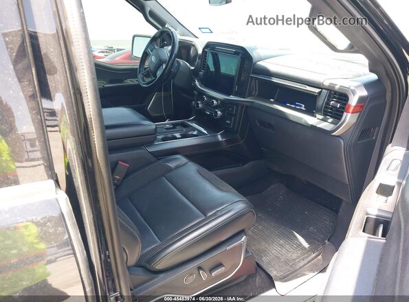 1FTFW1RG5NFB84676 2022 FORD F150 Black წინა სალონის ხედი