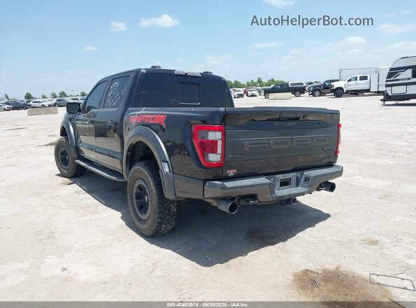 1FTFW1RG5NFB84676 2022 FORD F150 Black უკანა მარცხენა