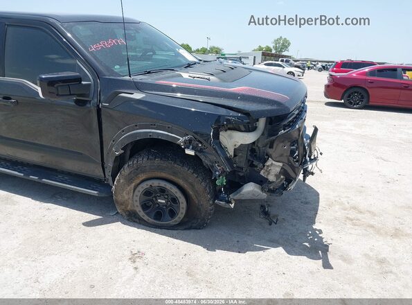 1FTFW1RG5NFB84676 2022 FORD F150 Black წინა ხედი