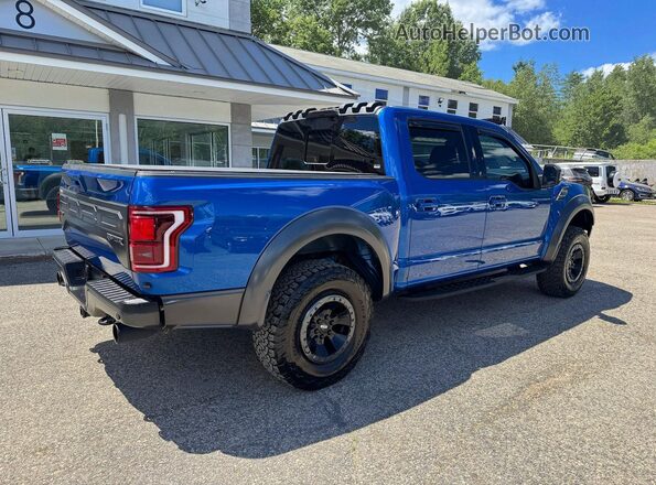1FTFW1RG6JFD78398 2018 FORD F150 Blue Przód prawy