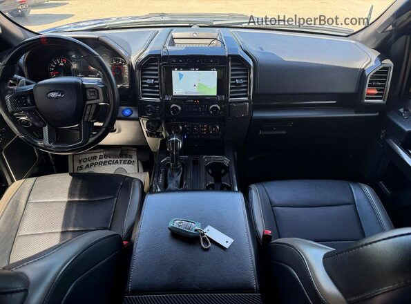 1FTFW1RG6JFD78398 2018 FORD F150 Blue Widok zestawu wskaźników