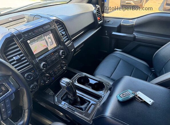 1FTFW1RG6JFD78398 2018 FORD F150 Blue Widok tylnych siedzeń