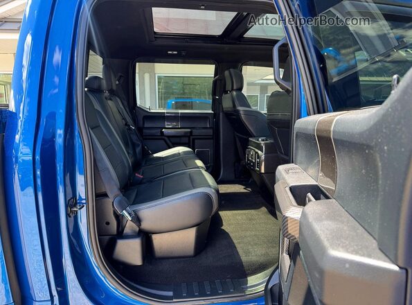 1FTFW1RG6JFD78398 2018 FORD F150 Blue Widok z tyłu