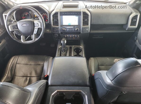 1FTFW1RG7HFA54158 2017 FORD F150 Black Dashboard view