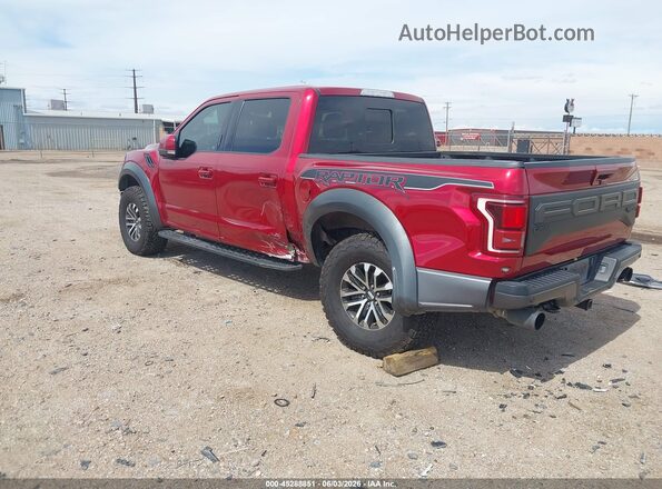 1FTFW1RG7KFA60808 2019 FORD F150 Red უკანა მარცხენა