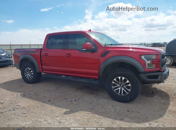 1FTFW1RG7KFA60808 2019 FORD F150 Red უკანა სალონის ხედი