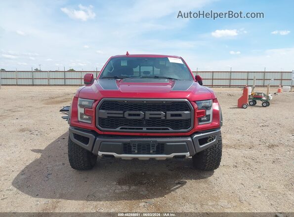 1FTFW1RG7KFA60808 2019 FORD F150 Red ხელსაწყოთა პანელის ხედი
