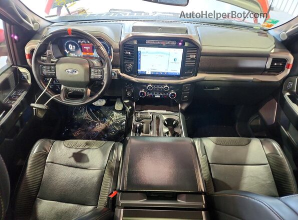 1FTFW1RG7NFA86927 2022 FORD F150 Оранжевый Вид панели приборов