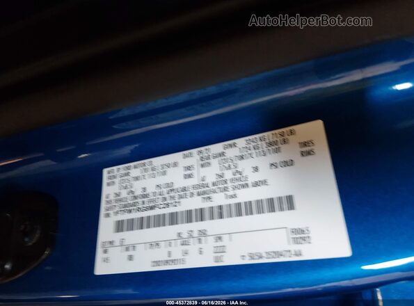 1FTFW1RG8MFC28121 2021 FORD F150 Blue Շարժիչի բաժամունքի տեսք