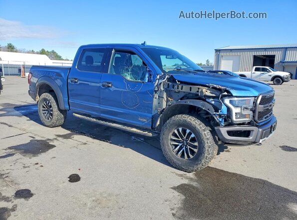 1FTFW1RG9KFD54727 2019 FORD F150 Blue Delantero derecho