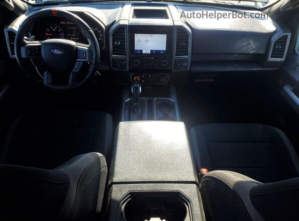 1FTFW1RG9KFD54727 2019 FORD F150 Blue Vista del salpicadero