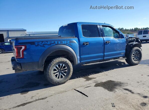 1FTFW1RG9KFD54727 2019 FORD F150 Blue Trasero derecho