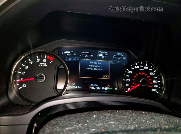 1FTFW1RG9LFC66830 2020 FORD F150 White Вид щитка приладів