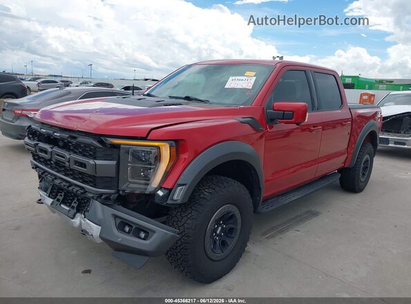 1FTFW1RG9NFA12246 2022 FORD F150 Burgundy Передня ліва чверть