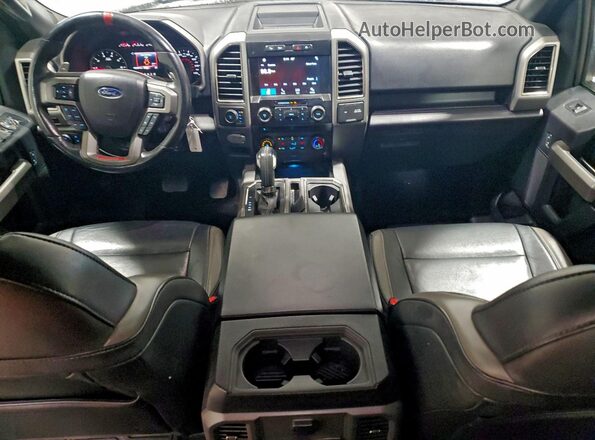 1FTFW1RGXHFB39897 2017 FORD F150 White Dashboard view