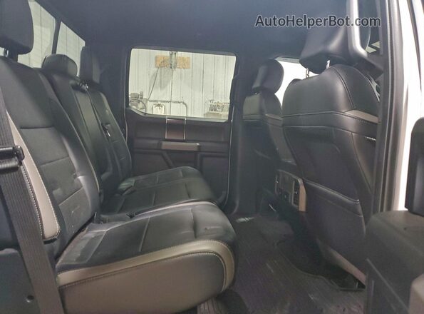 1FTFW1RGXHFB39897 2017 FORD F150 White Rear seats view