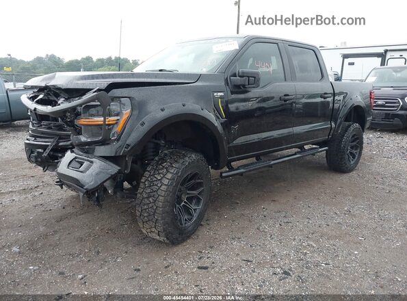 1FTFW2L50SKF12442 2025 FORD F150 Black წინა მარცხენა ხედი სამი მეოთხედიდან