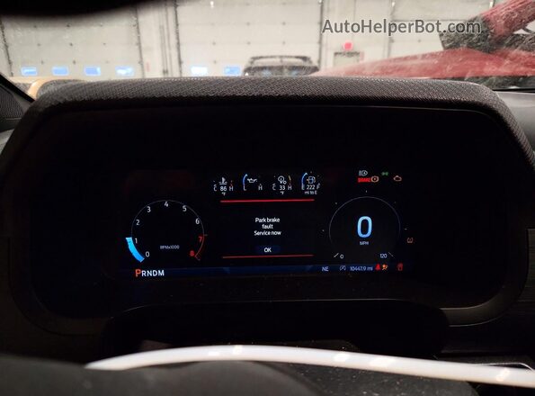 1FTFW2L59SFC18160 2025 FORD F150 Red Instrument cluster view