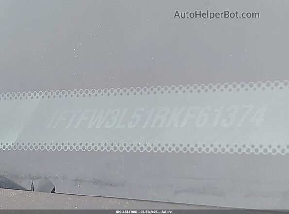 1FTFW3L51RKF61374 2024 FORD F150 White Vista del compartimento del motor