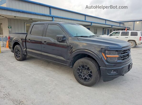1FTFW3L52RKD91624 2024 FORD F150 Черный Передняя правая четверть